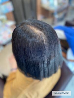 白髪染め美容院でのカラー レシピ紹介ナチュラルブラウン 根本