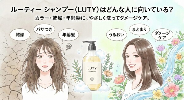 ルーティー シャンプー（LUTY）が向いている人のイメージ｜カラーや乾燥、年齢による髪悩みをやさしくケア