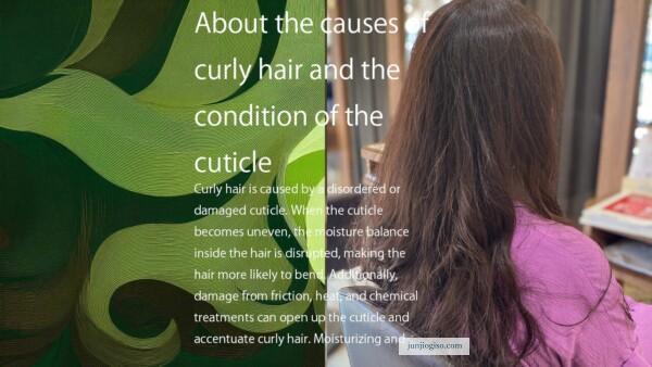 curly hair and the condition of the cuticle