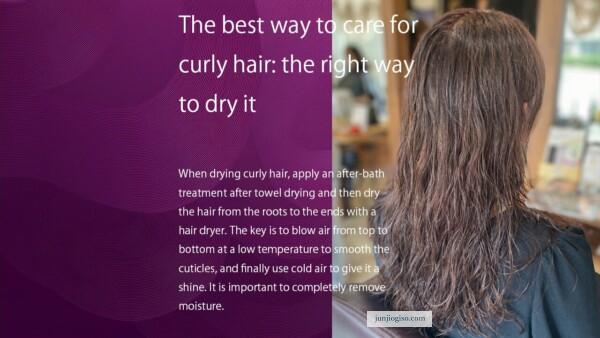 for curly hair: the right way to dry it