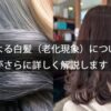 加齢による白髪（老化現象）について美容師がさらに詳しく解説します
