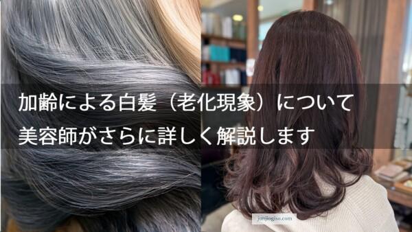 加齢による白髪（老化現象）について美容師がさらに詳しく解説します