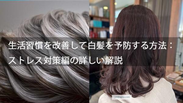 生活習慣を改善して白髪を予防する方法：ストレス対策編の詳しい解説