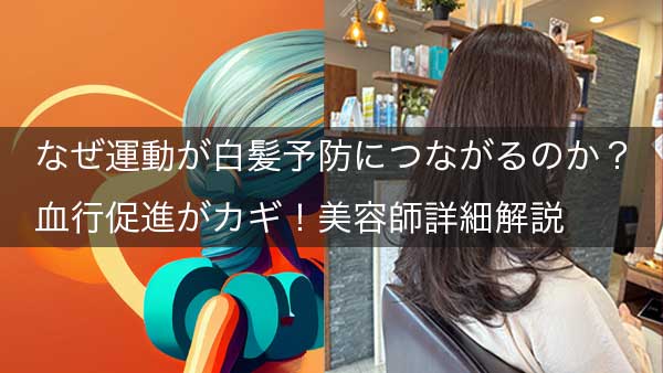 なぜ運動が白髪予防につながるのか？血行促進がカギ！美容師詳細解説