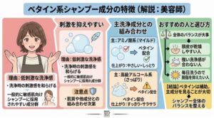 ベタイン系界面活性剤とは？やさしい理由・成分例・見分け方を美容師が解説 - junjiogiso.com